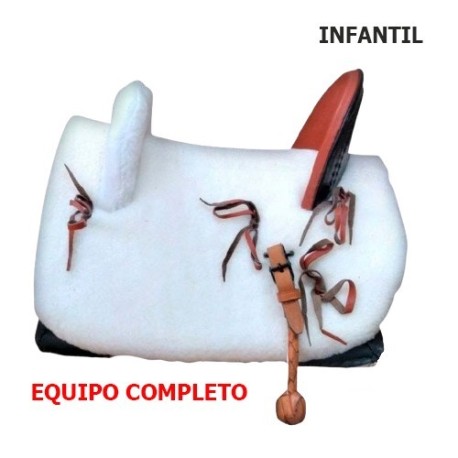 SILLA VAQUERA MIXTA ZALDI NIÑO -32CM- COMPLETA
