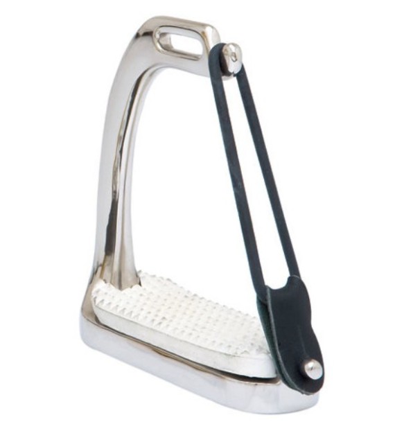 ESTRIBO INGLES SEFTON SEGUR. INOX GOMA LATERAL 12CM