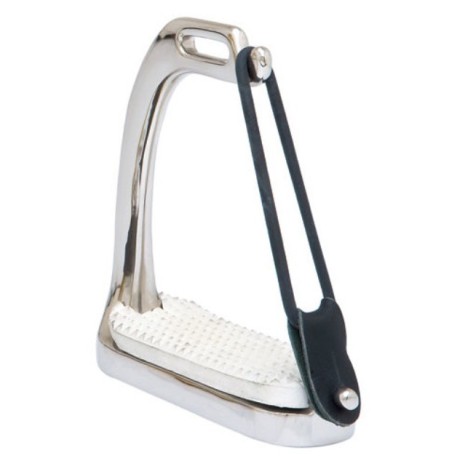 ESTRIBO INGLES SEFTON SEGUR. INOX GOMA LATERAL 12CM