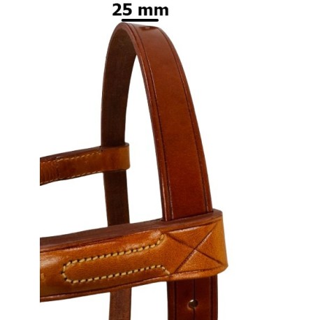 CABEZADA VAQUERA ARTESANA 24MM FRAGUA 611