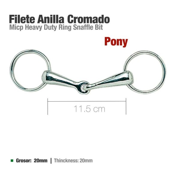FILETE ANILLA CROMADO PONY ZALDI 21522