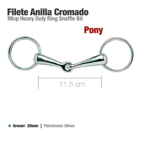FILETE ANILLA CROMADO PONY ZALDI 21522