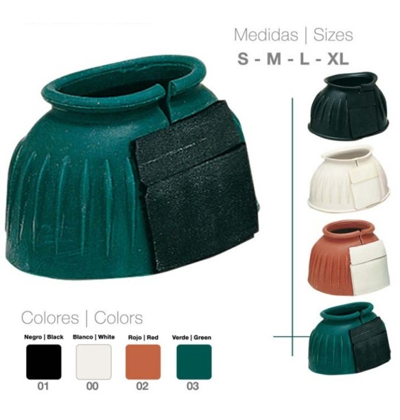 CAMPANA GOMA ABIERTA VELCRO ZALDI - BLANCO-