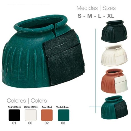 CAMPANA GOMA ABIERTA VELCRO ZALDI - NEGRO-