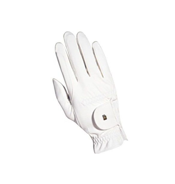 GUANTES EQUITACION ROECLK GRIP -BLANCO-