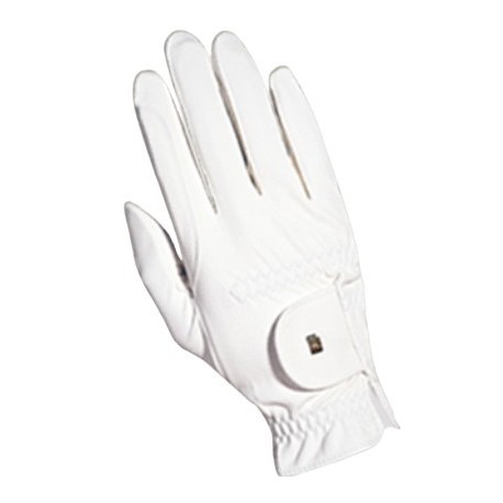 GUANTES EQUITACION ROECLK GRIP -BLANCO-