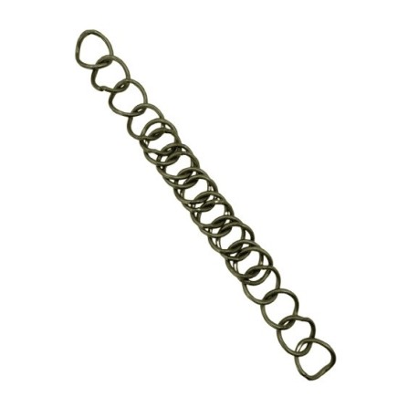 BARBADA LOPEZ INOX ENVEJECIDO / 20 MALLAS DOBLES -23CM