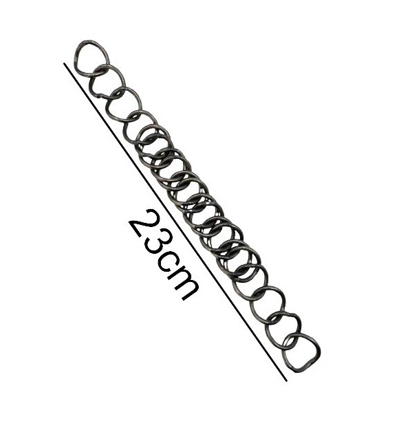 BARBADA LOPEZ INOX ENVEJECIDO / 20 MALLAS DOBLES -23CM