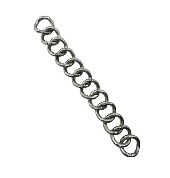 BARBADA LOPEZ INOX BRILLO / 12 MALLAS SIMPLES / GRUESA -19CM