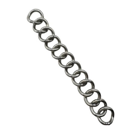 BARBADA LOPEZ INOX BRILLO / 12 MALLAS SIMPLES / GRUESA -19CM