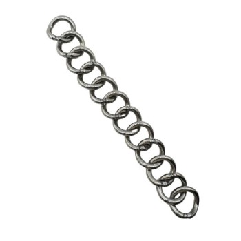 BARBADA LOPEZ INOX BRILLO / 12 MALLAS SIMPLES / GRUESA -19CM