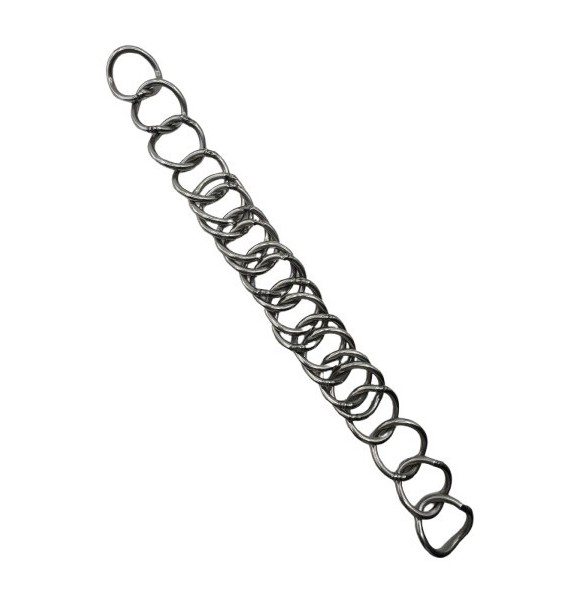 BARBADA LOPEZ INOX BRILLO / 20 MALLAS DOBLES -23CM