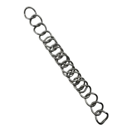 BARBADA LOPEZ INOX BRILLO / 20 MALLAS DOBLES -23CM