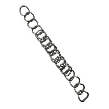 BARBADA LOPEZ INOX BRILLO / 20 MALLAS DOBLES -23CM