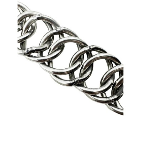 BARBADA LOPEZ INOX BRILLO / 20 MALLAS DOBLES -23CM
