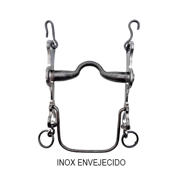 BOCADO LOPEZ VAQUERO INOX ENVEJECIDO / ASA CALDERA NORMAL / FIJO