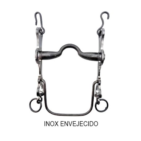 BOCADO LOPEZ VAQUERO INOX ENVEJECIDO / ASA CALDERA NORMAL / FIJO