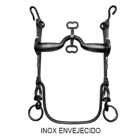 BOCADO LOPEZ VAQUERO INOX ENVEJECIDO / EMB PALOMETA / FIJO