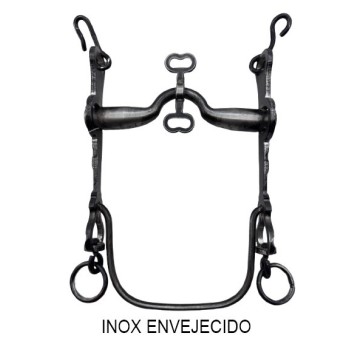 BOCADO LOPEZ VAQUERO INOX ENVEJECIDO / EMB PALOMETA / FIJO