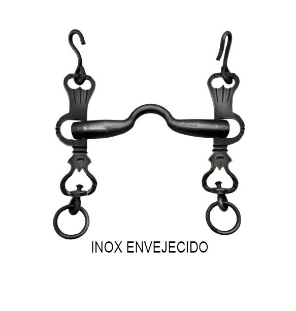 BOCADO LOPEZ VAQUERO SIN BARRA INOX ENVEJECIDO / ASA CALDERA NORMAL / ARTICULADO