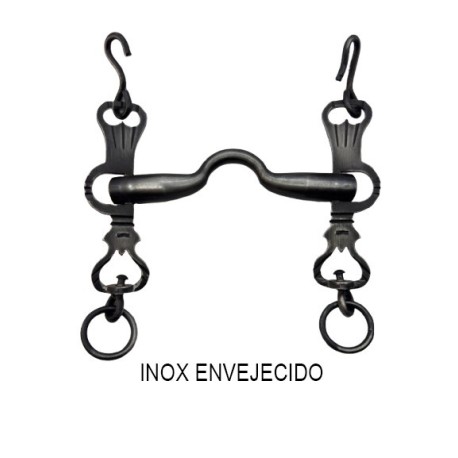 BOCADO LOPEZ VAQUERO SIN BARRA INOX ENVEJECIDO / ASA CALDERA NORMAL / ARTICULADO