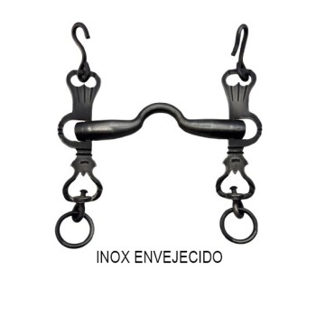 BOCADO LOPEZ VAQUERO SIN BARRA INOX ENVEJECIDO / ASA CALDERA NORMAL / ARTICULADO