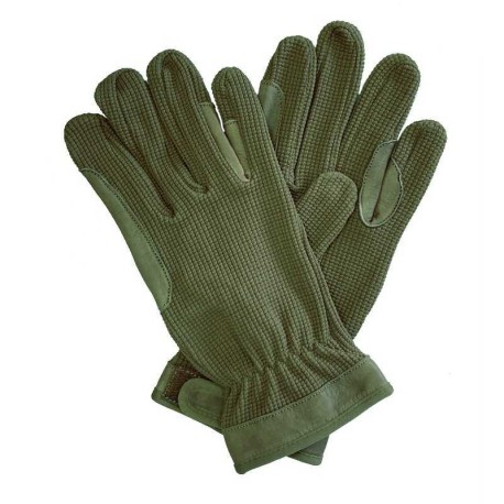 GUANTES ALGODON/PIEL MARJ -BLANCO -