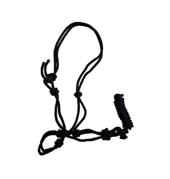 CABEZADA NYLON NUDOS C/RAMAL MARJ -NEGRO