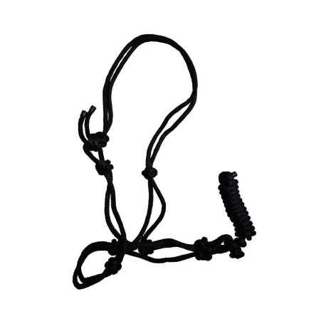 CABEZADA NYLON NUDOS C/RAMAL MARJ -NEGRO