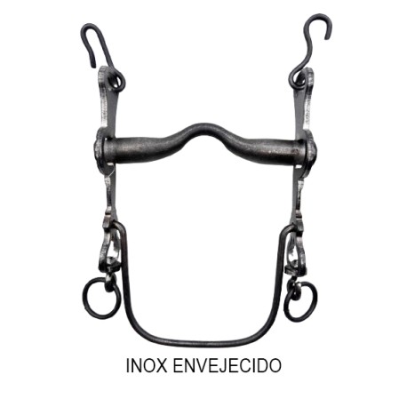 BOCADO LOPEZ VAQUERO INOX ENVEJECIDO / EMB SUAVE / MOVIBLE