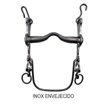 BOCADO LOPEZ VAQUERO INOX ENVEJECIDO / EMB SUAVE / MOVIBLE