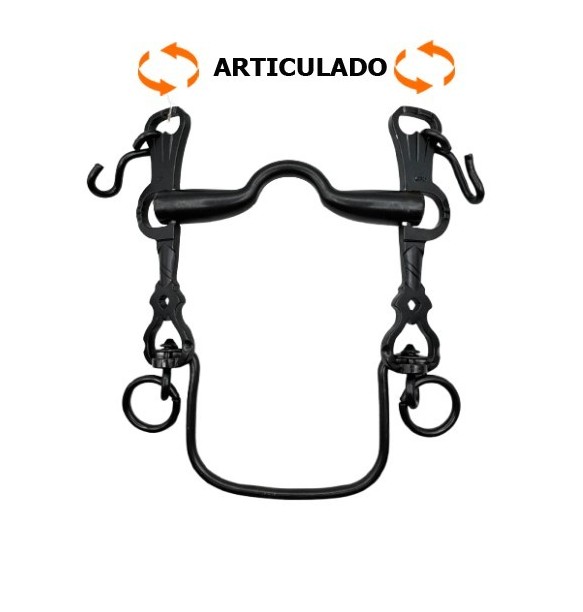 BOCADO LOPEZ VAQUERO INOX ENVEJECIDO / ASA CALDERA NORMAL / ARTICULADO