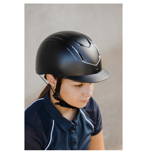 CASCO RIDING WORLD TOPY 911610 -NEGRO MATE-