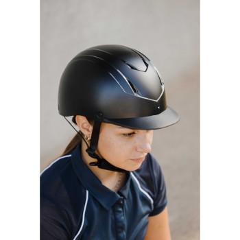 CASCO RIDING WORLD TOPY 911610 -NEGRO MATE-