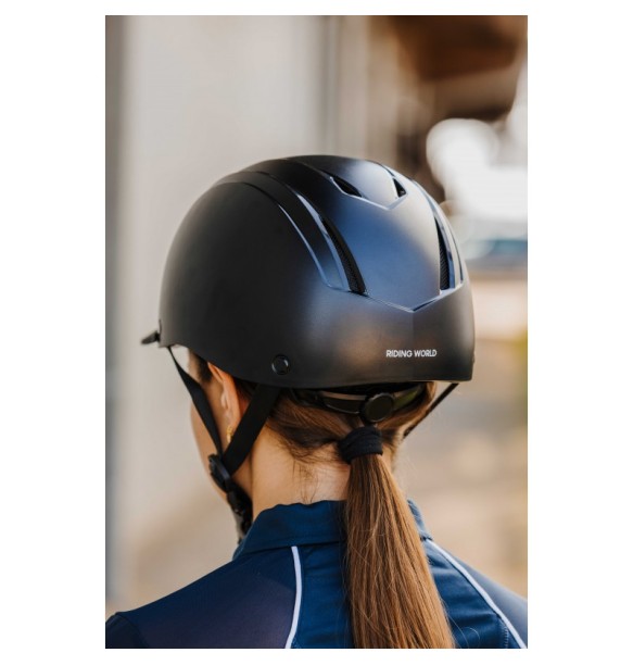 CASCO RIDING WORLD TOPY 911610 -NEGRO MATE-