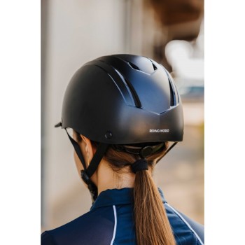 CASCO RIDING WORLD TOPY 911610 -NEGRO MATE-