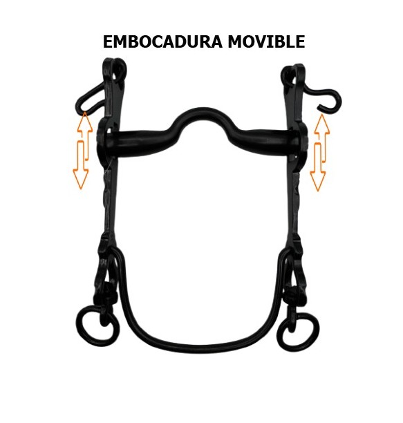 BOCADO LOPEZ VAQUERO PAVON / ASA CALDERA INOX NORMAL / MOVIBLE